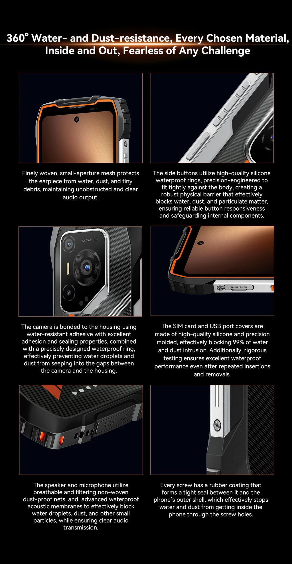 Blackview OSCAL PILOT 3 5G AI Rugged Smartphone MTK 6300, 6.78" 2.4K Display 120Hz, 12GB 256GB, 7500Amh Battery Phone,Android15