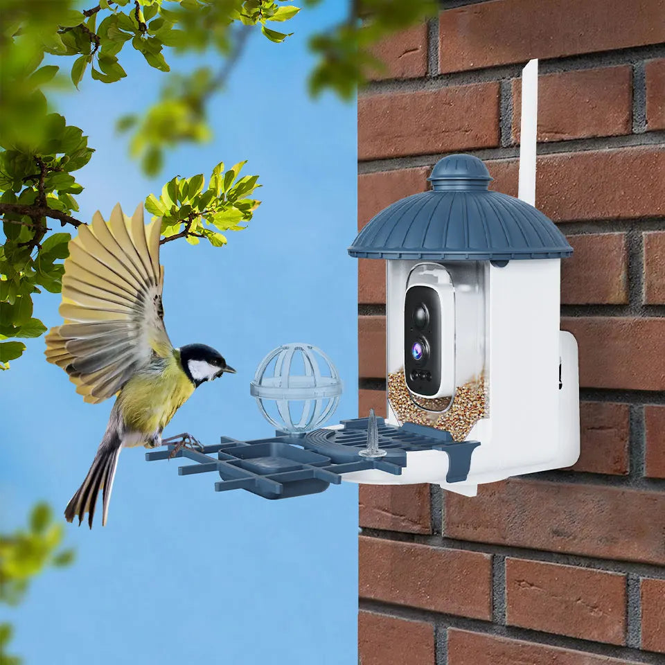 4MP HD Birds Feeder Camera Solar Powered AI Motion BirdWatching Wireless WiFi Camera Wildlife Monitor,Night Vision,Waterproof