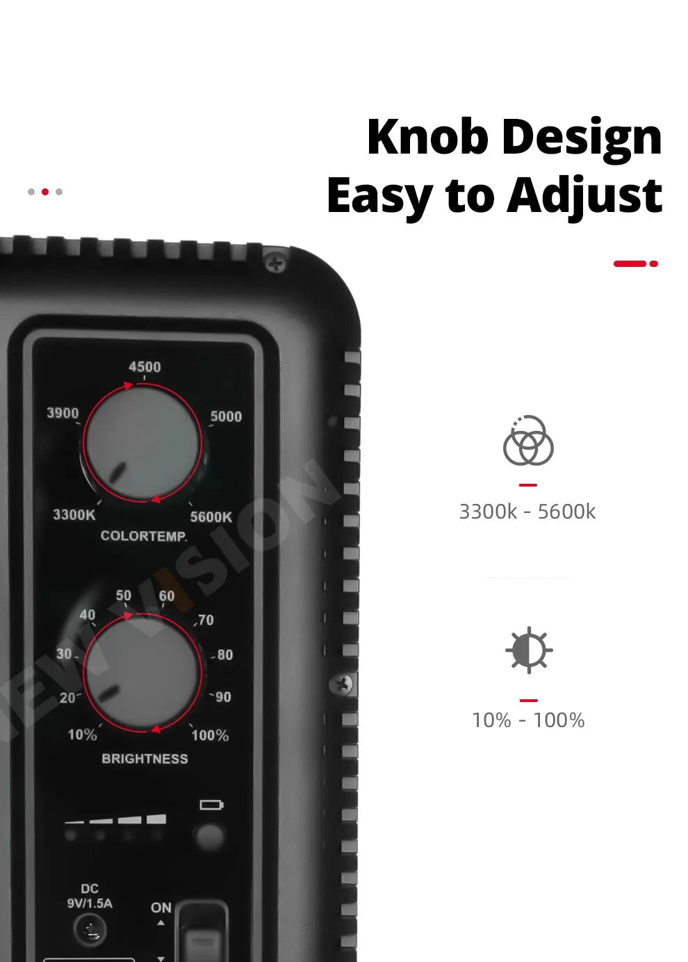 LED Video Light Panel | Adjustable Studio Lighting for Content Creation Tidesmit