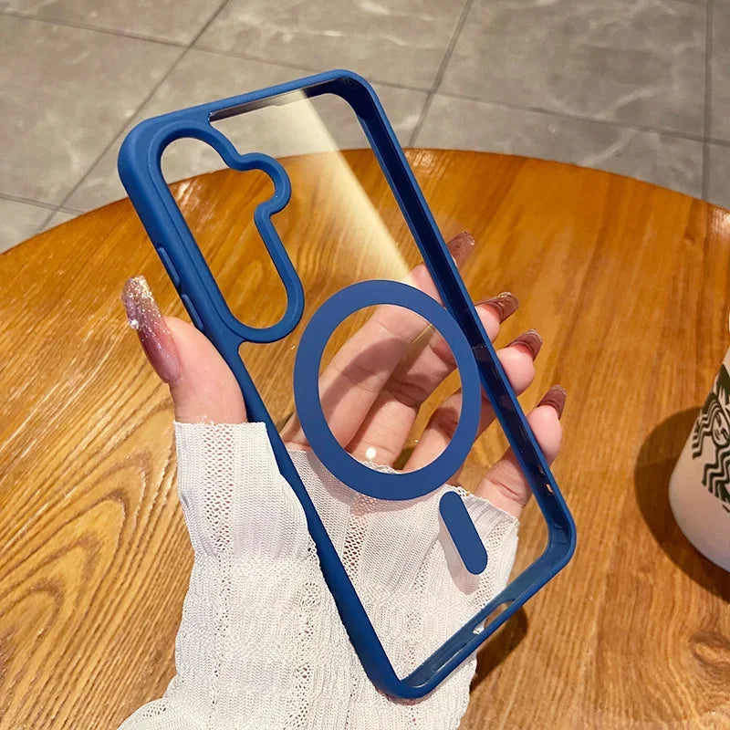 Magnetic Wireless Charging Phone Case for Samsung - Shockproof Cover Tidesmit
