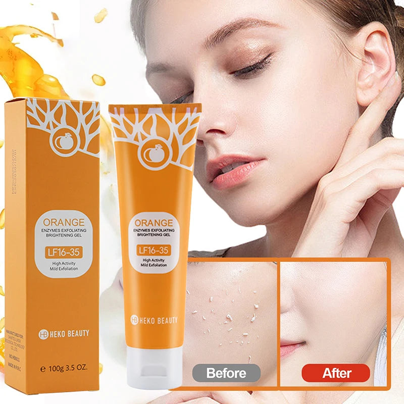 Orange Exfoliating Gel for Face - Brightening Skin Scrub (1-3 Pcs Set) Scrubs Treatments Tidesmit