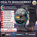 2026 New Health Analysis ECG+PPG Smart Watch Body Fat Uric Acid Blood Pressure Heart Rate Tracker NFC Smartwatch For Android IOS