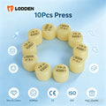 10Pcs Dental Press Lithium Disilicate Glass Ceramic Block Ingots HT LT For Ultra-Thin Veneer Dental Lab Restorative Materials