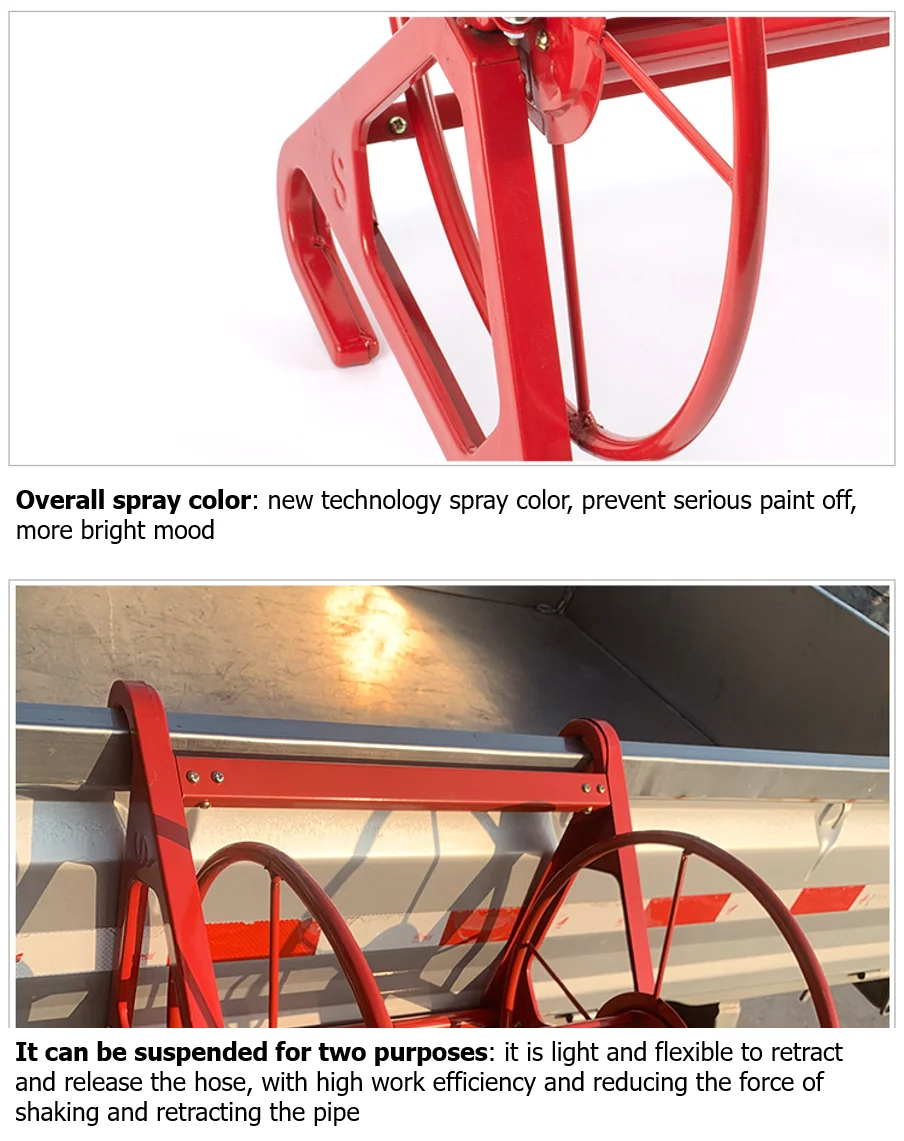Agricultural Hose Reel / High Pressure Pesticide Sprayer Hose Winding Cart Garden Tools