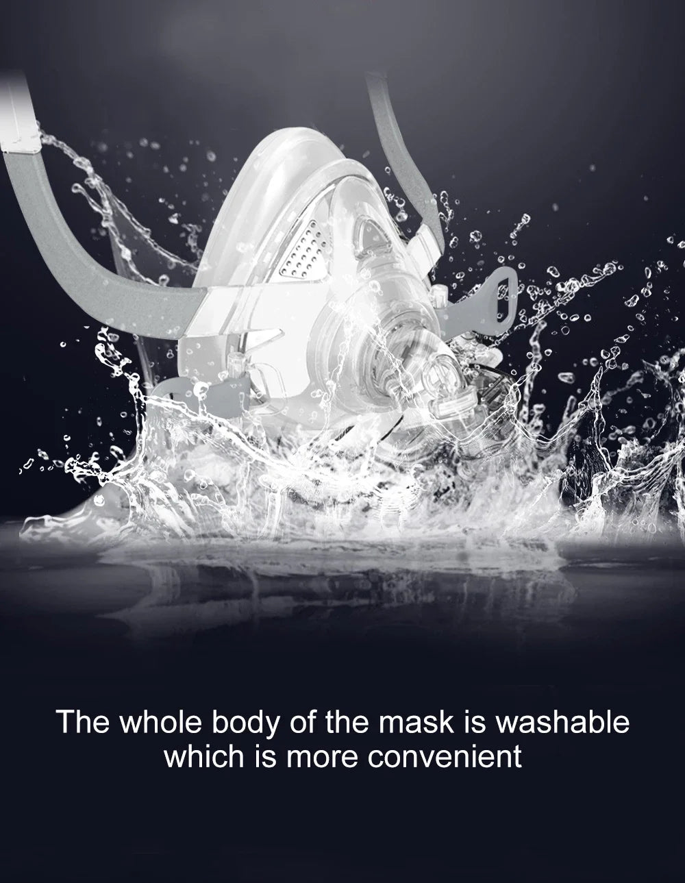 Resoxy CPAP Full Face Mask & Headgear Auto CPAP/BiPAP Mask Improved Comfort Anti Snoring Relief Sleep Apnea CPAP FULL Face Mask