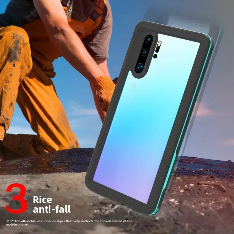 Huawei P30 Pro Waterproof Case | Military-Grade Shock-Absorbing Cover Tidesmit