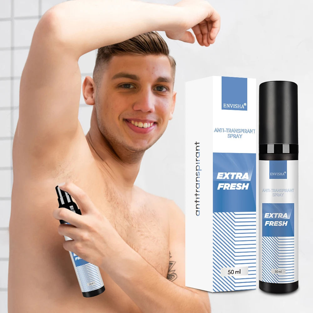 Tidesmit ENVISHA antiperspirant spray for underarm odor control, sweat protection, and long-lasting body fragrance.