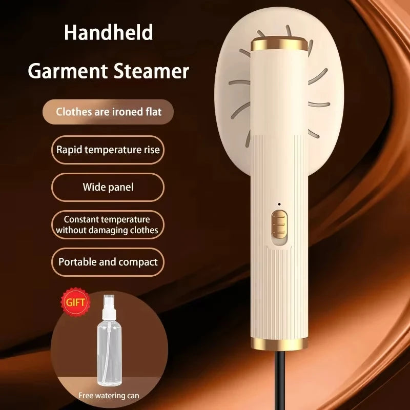 Tidesmit portable USB handheld garment steamer for clothes showing compact design and ergonomic handle for travel