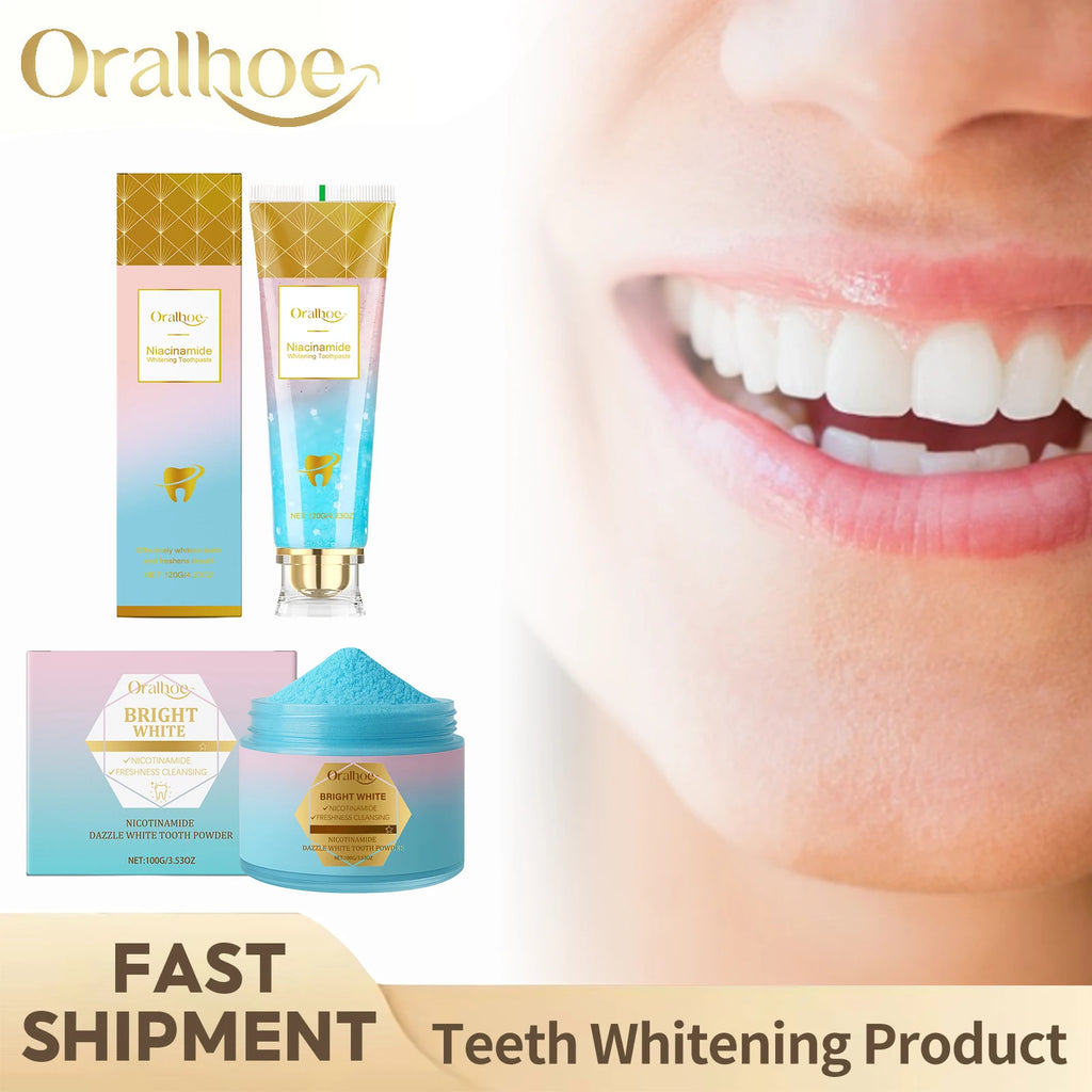 Tidesmit Niacinamide teeth whitening toothpaste for plaque removal, stain repair, and lasting fresh breath