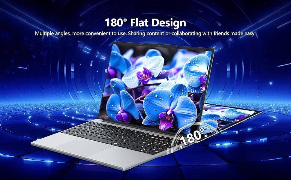 Sleek Original Radiant 15.6'' Laptop Intel N3700 FHD IPS 120Hz,32GB/2TB SSD,5000mAh & Backlit Keyboard