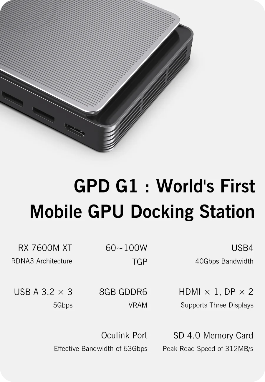 GPD WIN MAX 2 Mini Laptop AMD AI 9 HX 370 32GB RAM 2TB SSD LPDDR5 Al PC 35w TDP 10.1'' Handheld Portable Computer for Business