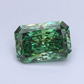 Exceptional Fancy Vivid Green Diamond 4ct Radiant Cut Loose Stone Rare Green Colored Diamond Luxury Engagement Ring Center Stone