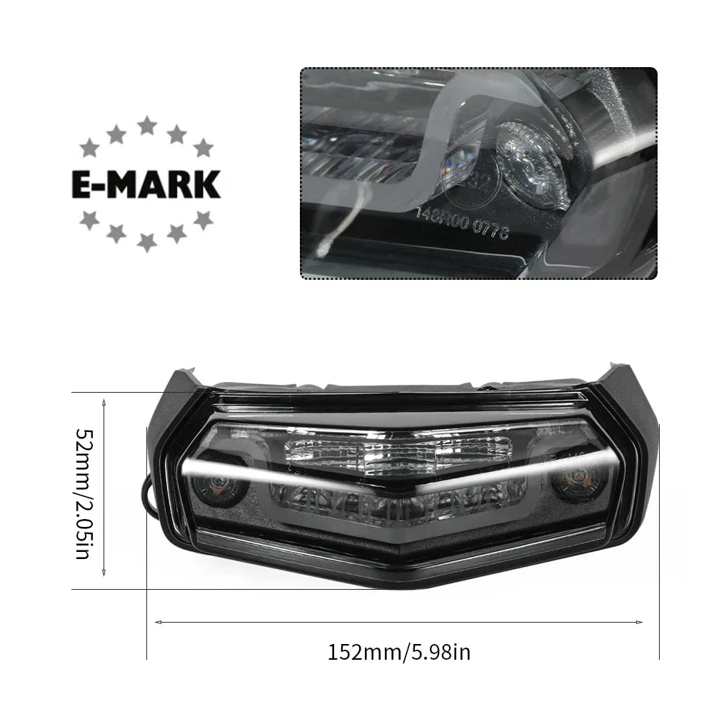 Tenere 700/Rally Motorcycle LED Tail Light For YAMAHA XTZ700 World Raid T7 Rear Brake Stop Lamp Integrated Turn Signal Flasher