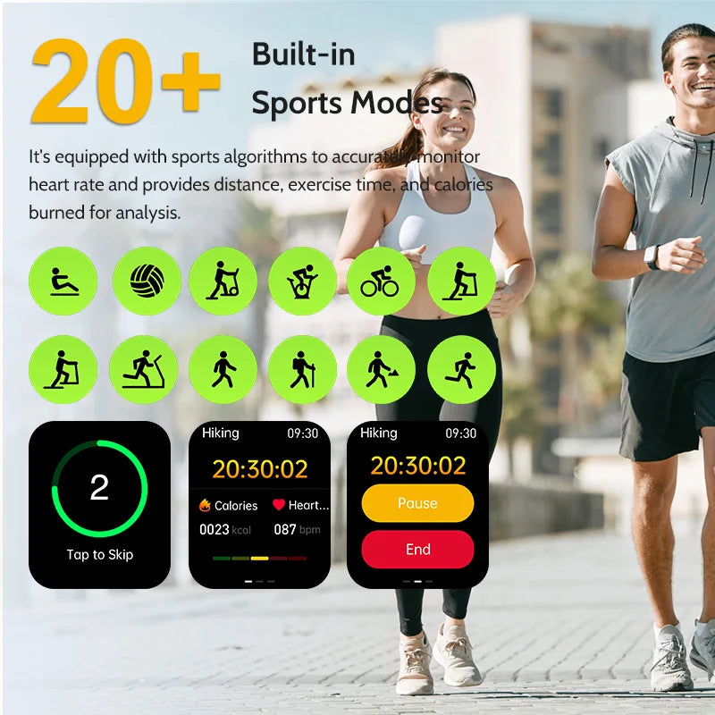 2026 New AI Healthy Diagnose ECG+PPG Smart Watch Blood Lipid Uric Acid Bluetooth Call Blood Pressure Health Smartwatch Women