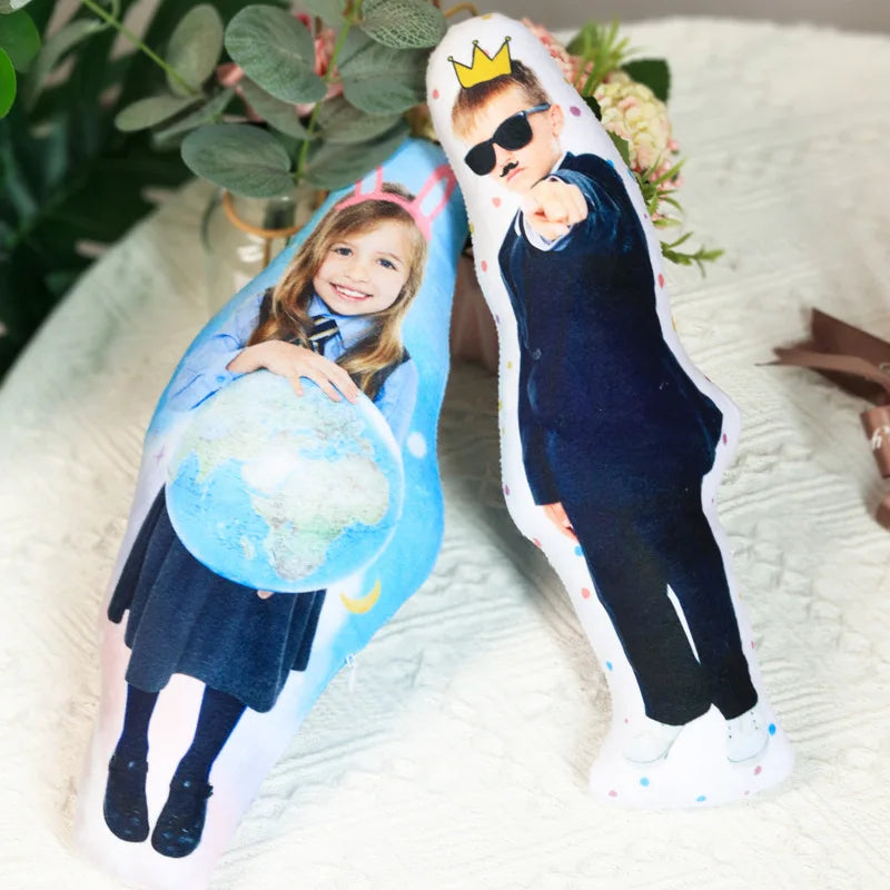 Personalized Photo DIY Humanoid Cushion Couple  Pillow Stuffed Boyfriend Pillow  Custom Father Lifesize Picture Cushion Gift
