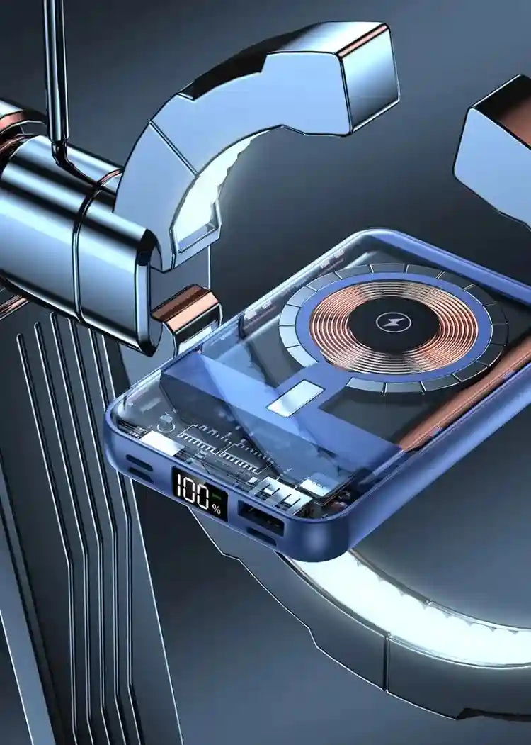 20000mAh Magnetic Portable Charger with PD Power Delivery & Built-in Cable Tidesmit