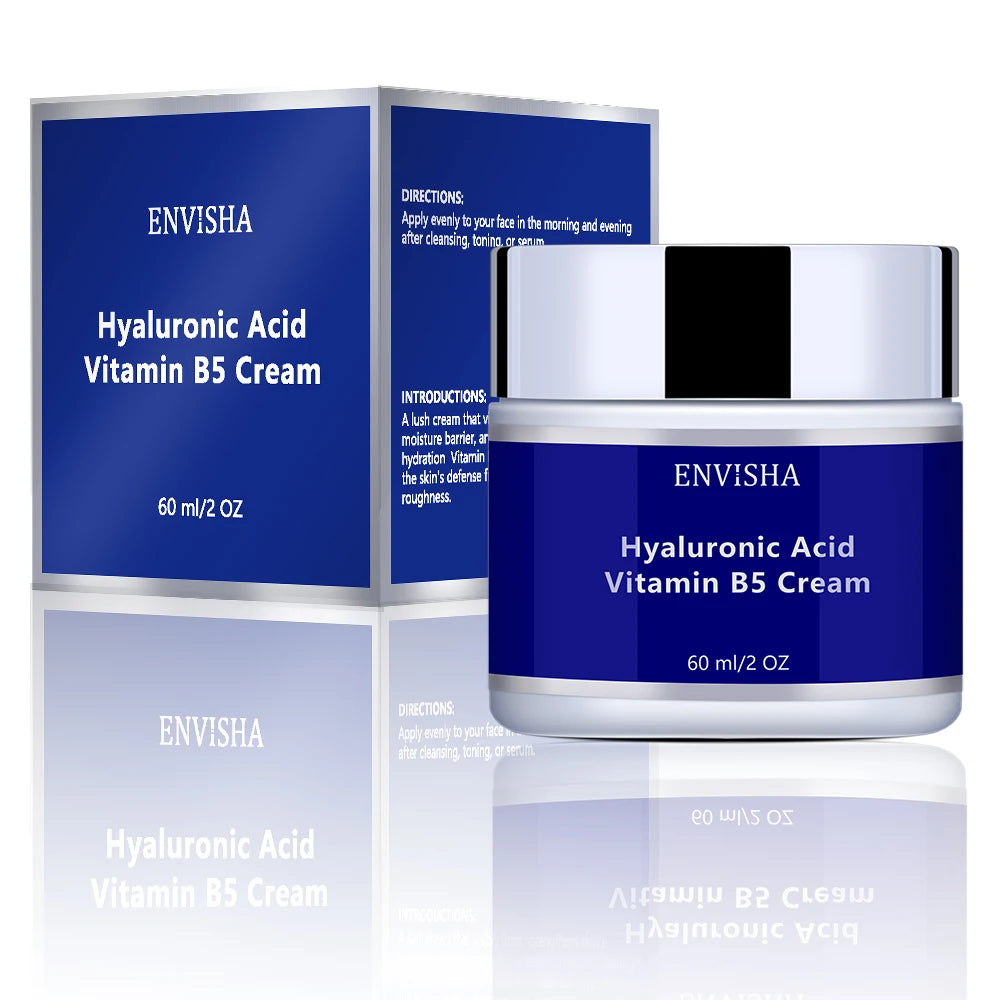 ENVISHA Face Cream Hyaluronic Acid&Vitimin B5 Skin Care Anti-Wrinkle Aging Moisturizing Shrink Pores Whitening Smooth Firming