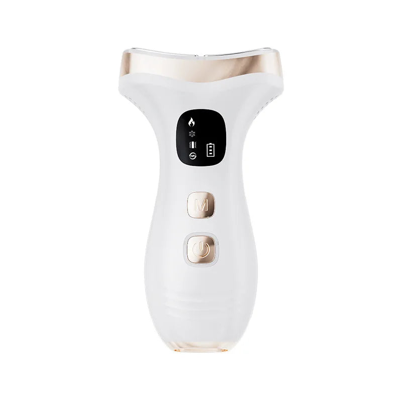 7-in-1 Facial Massager - White Hot & Cold Skin Lifting Device Fascia Gun White Tidesmit