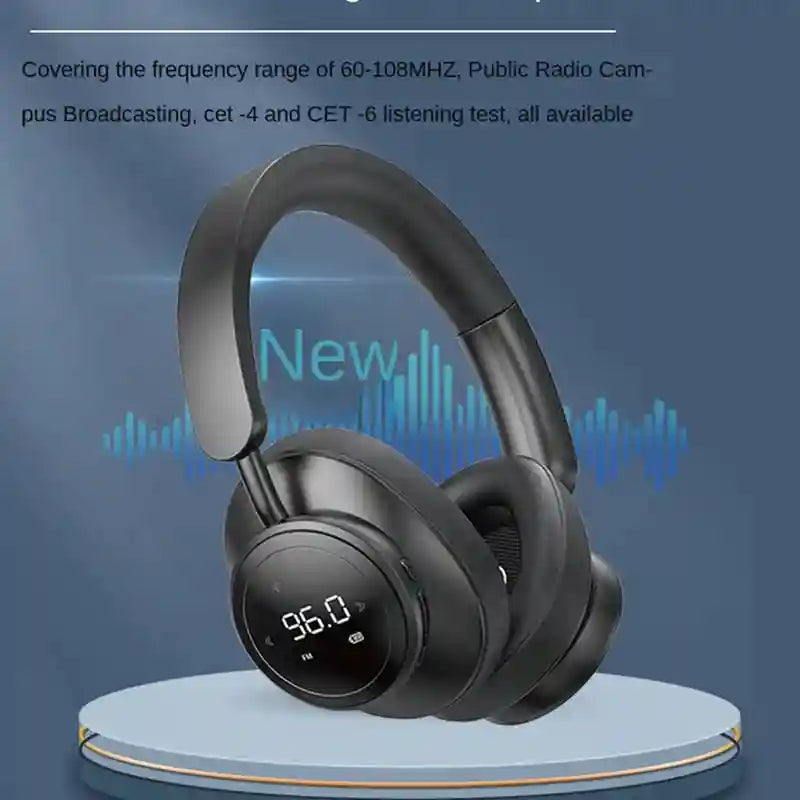 Wireless Over-Ear Headphones - Khaki Foldable Bluetooth Audio Tidesmit