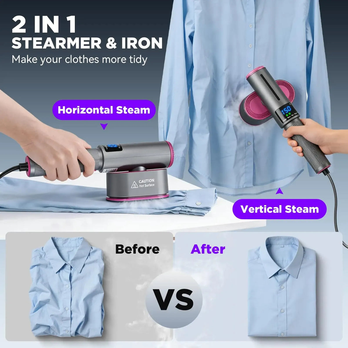 XIAOTREE YC-7005 Handheld Garment Steamer Portable Steam Iron