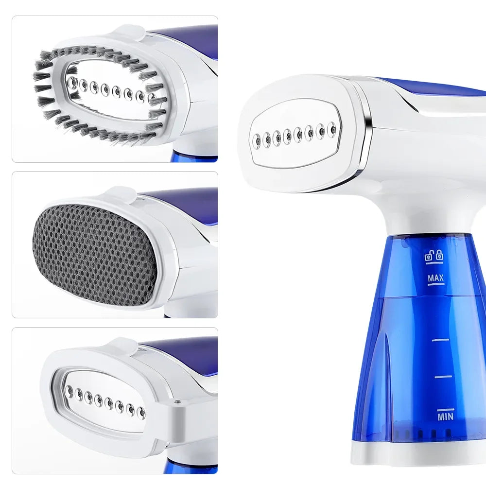 Tidesmit 1600W portable foldable garment steamer, powerful handheld electric clothes iron for home and travel use