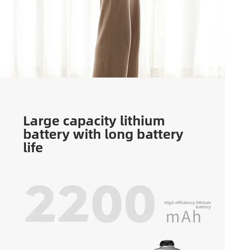 Head and eye massager helmet featuring a 2200mAh high-capacity lithium battery for long-lasting health therapy use.
