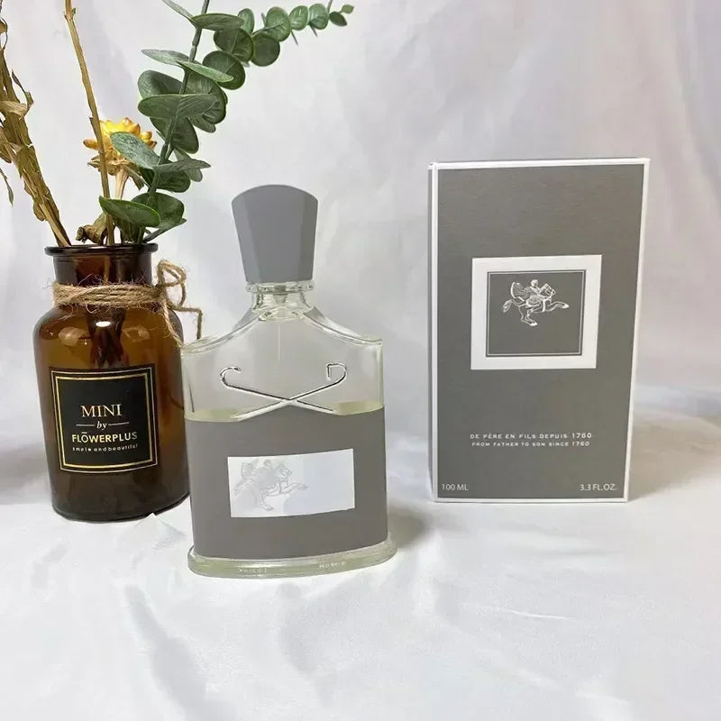 Creed Green Irish Tweed EDP, unisex spray in a classic flask bottle with silver logo, 100ml premium niche fragrance.