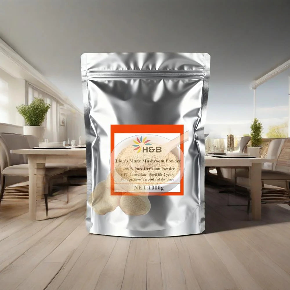 Customized Raw Material Supply100% Pure Hericium PowderLion's Mane MUSHROOM POWDER for Global Distributors