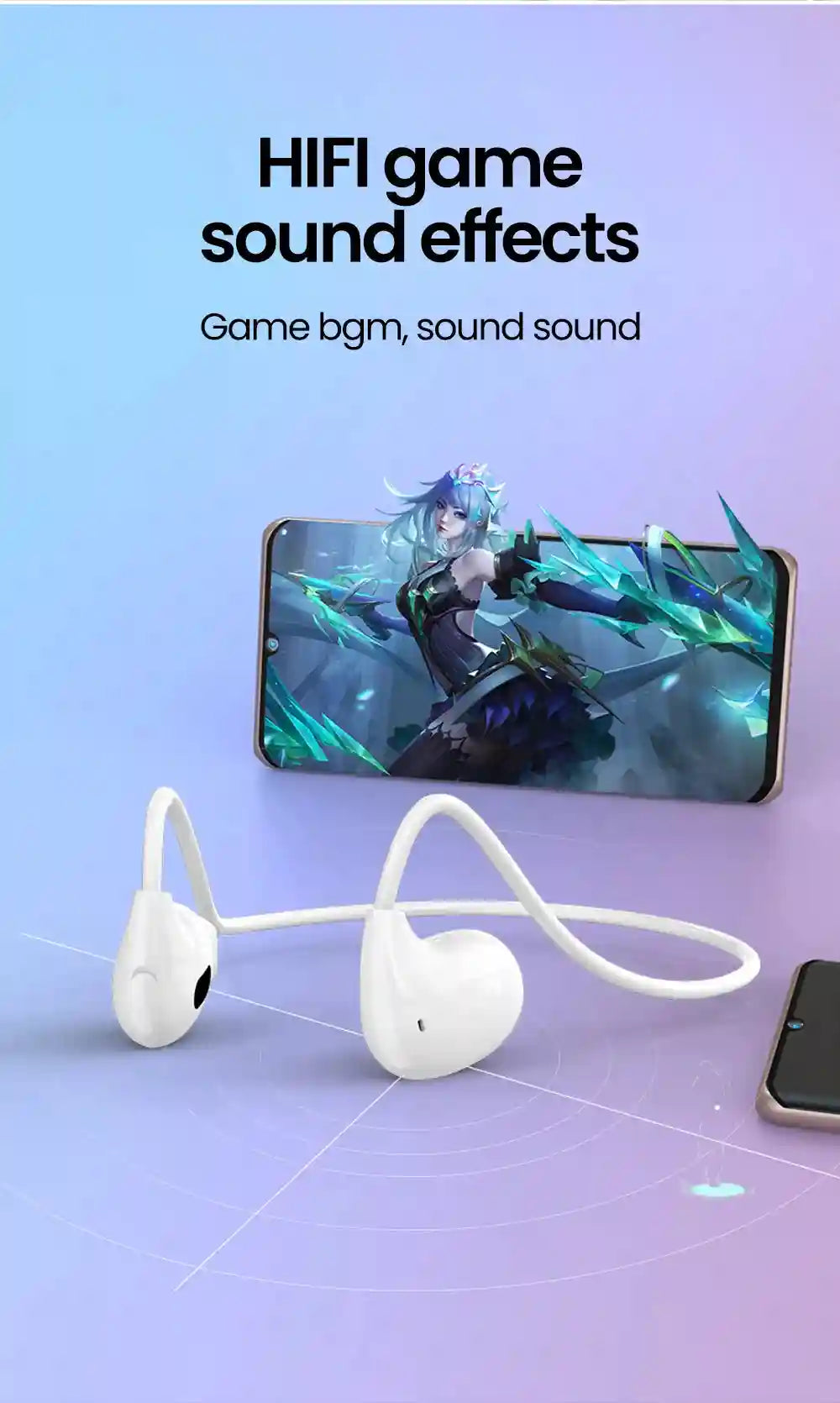 Air Conduction Wireless Sports Headphones - Open Ear Bluetooth Headset Tidesmit
