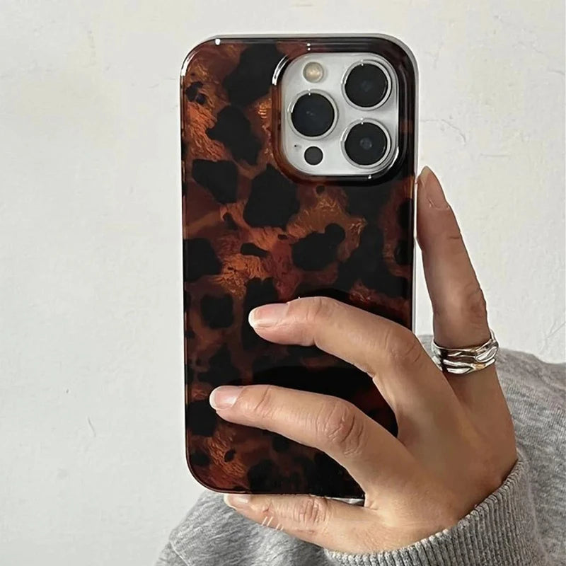 Amber Texture Phone Case for iPhone 17 Pro Max - Military-Grade Protection Tidesmit
