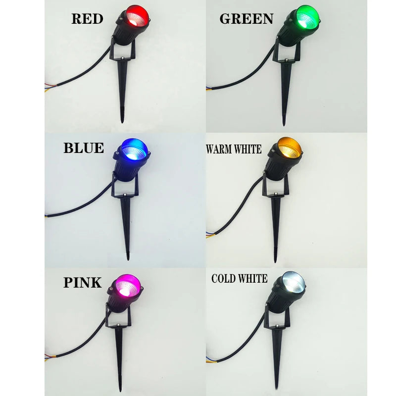 LED Garden Lights Outdoor Waterprof Lawn Lamp 220V110V12V 5W10W15W20W Landscape Spike Bulb IP65 Led Light Garden Path Spotlights