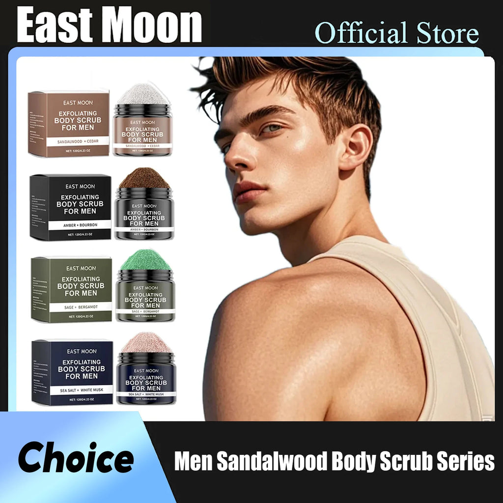 Sandalwood Body Scrub: Deep Moisturizing Exfoliant, 120g Scrubs Treatments Tidesmit