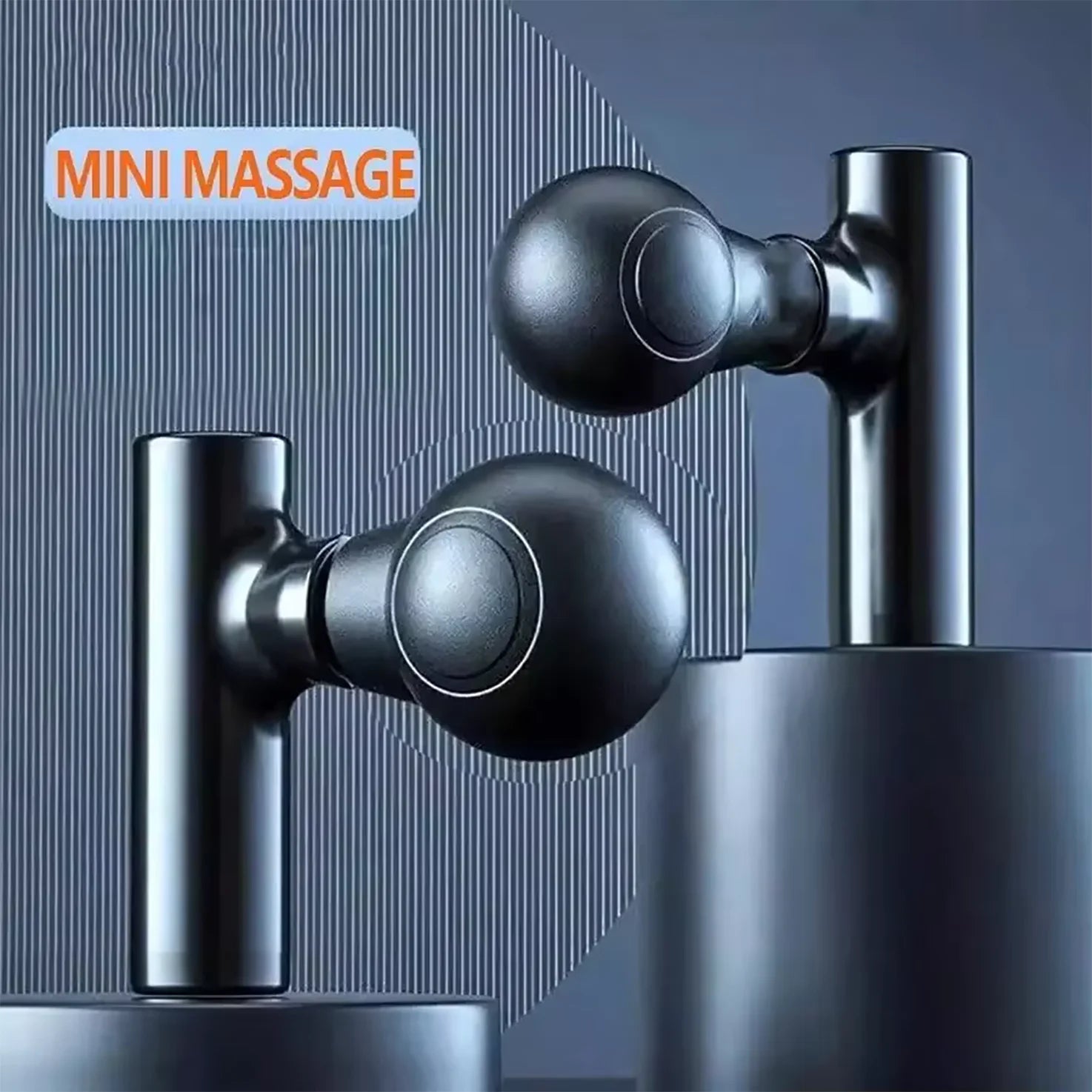 Deep Tissue Massage Gun - Compact Percussive Therapy Tool (Black) Fascia Gun black Tidesmit