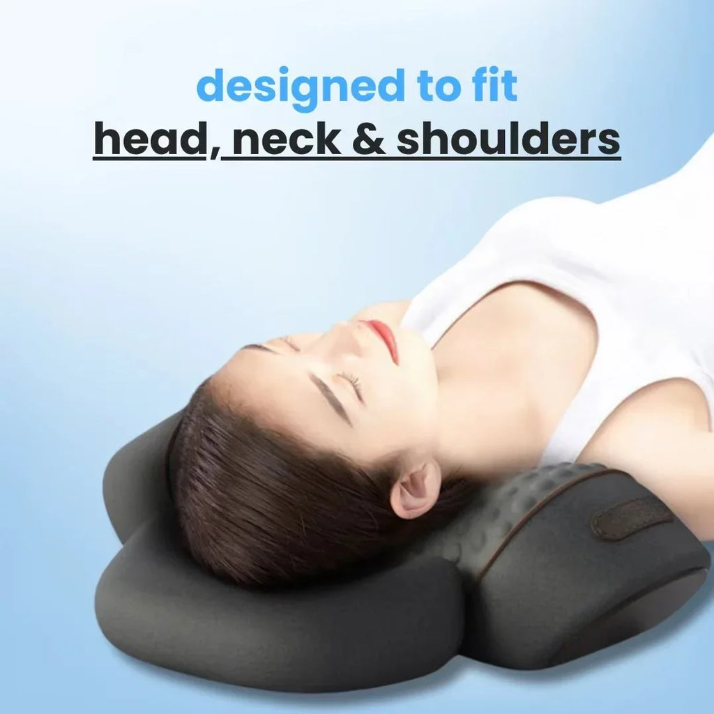 Electric Neck Massager Pillow with Heat Therapy & Deep Tissue Support Massage Cushion Tidesmit