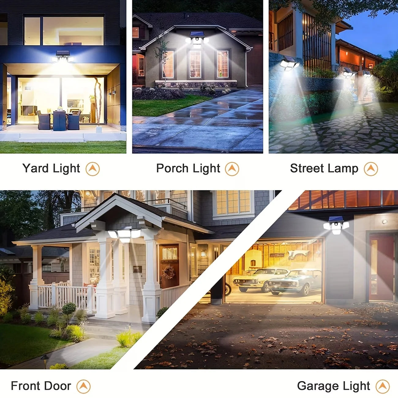 1/2-pack 218LEDs Solar Outdoor Lights with Motion Sensor, Solar Powered Security Lamp with Remote, 3 Lighting Modes, IP65 Waterproof for Backyard Yard Garden Driveway