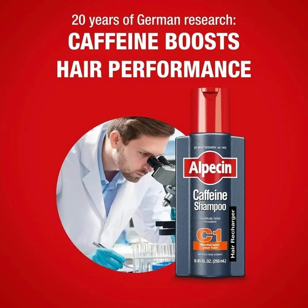 Germany Alpecin High-End Caffeine Anti-Hair Loss Shampoo Oil-Controlling Silicone-Free Fluffy Flaky Nourishing Hair Care 250ml