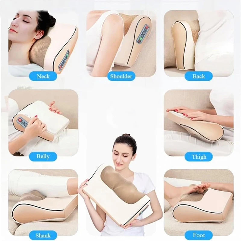 Back Neck Massager with Infrared Heat - Deep Tissue Kneading Therapy Relaxation Treatment Tidesmit