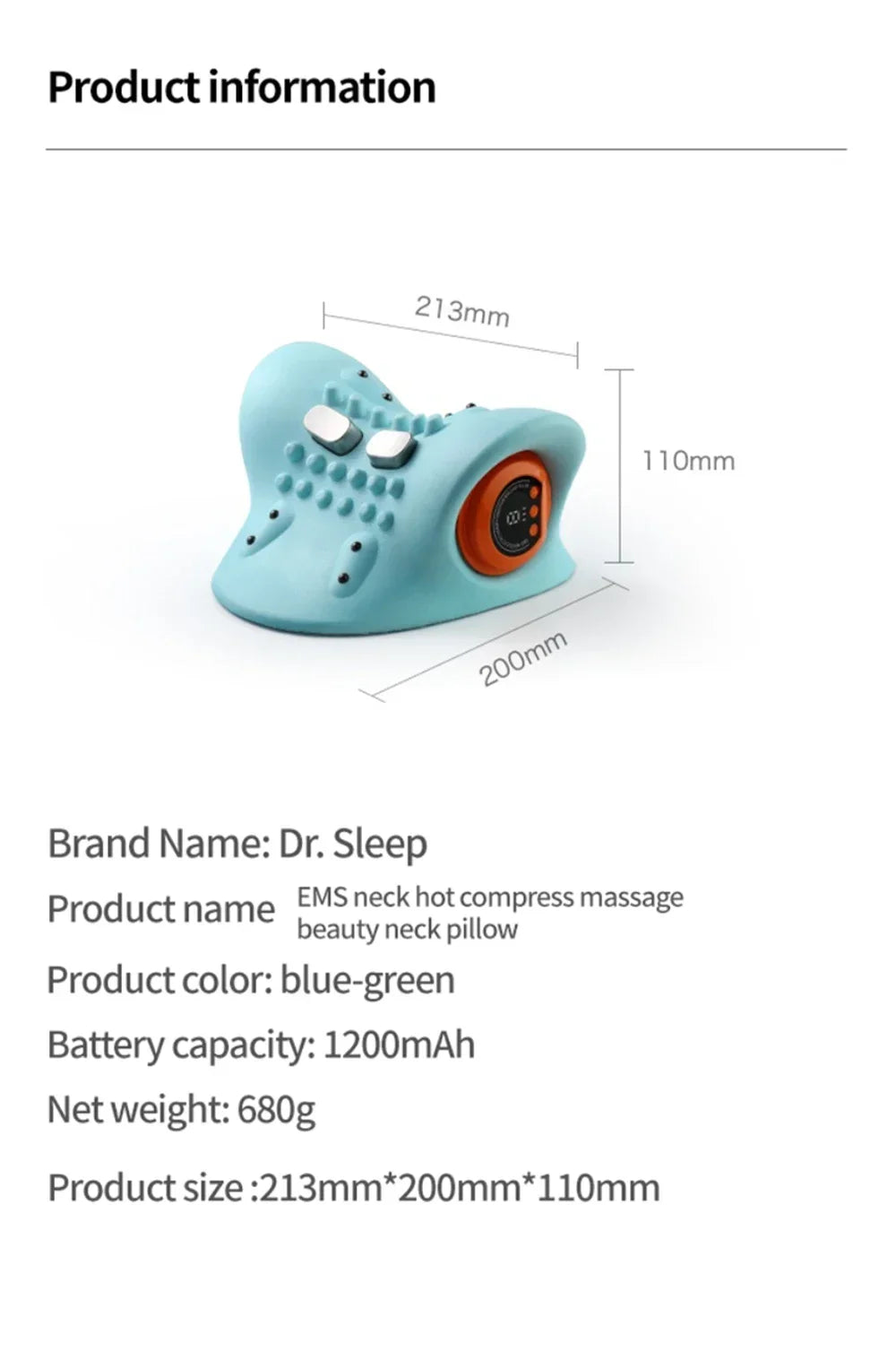 Tidesmit Electric Cervical Massager for Spine Neck and Shoulder Relief Massage Chairs Tidesmit