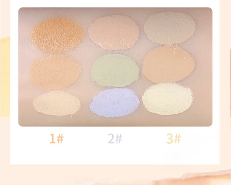 Tidesmit 3 color concealer palette for dark circles and nose contouring in a high coverage creamy face makeup texture