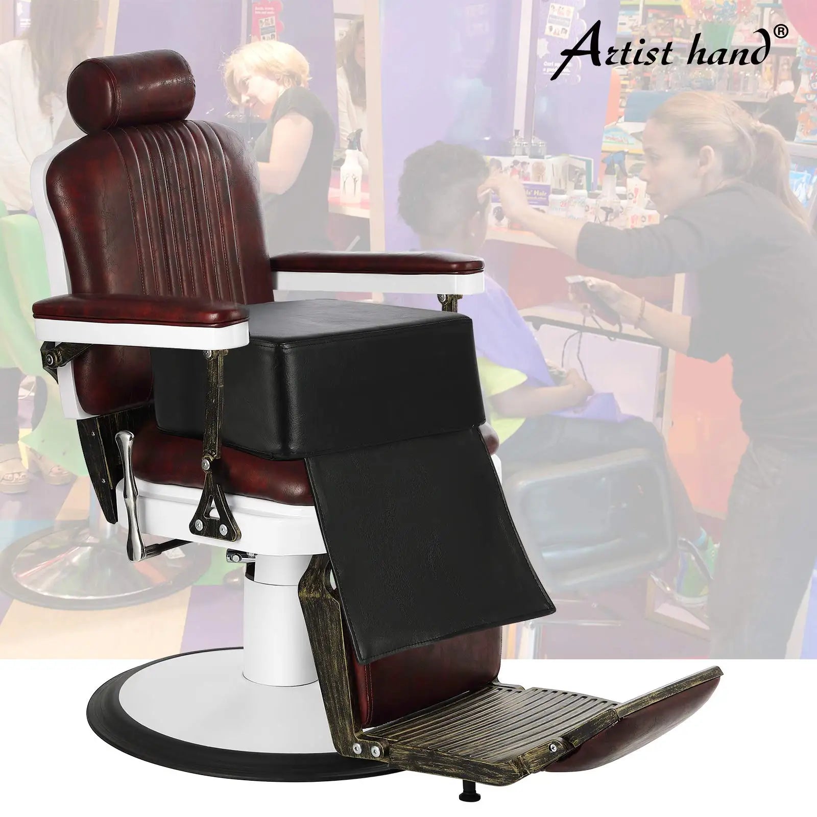 Barber Child Booster Seat - Soft Sponge Heightening Salon Cushion Massage Chairs Tidesmit