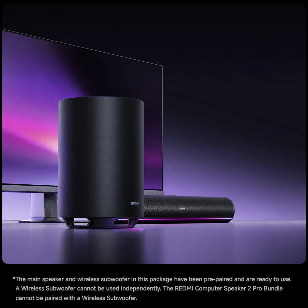 NEW Mijia REDMI Computer Speaker 2 Pro Set Four-Unit Two-Channel Stereo RGB Ambient Light Bluetooth 5.0 Built-in Microphone CN