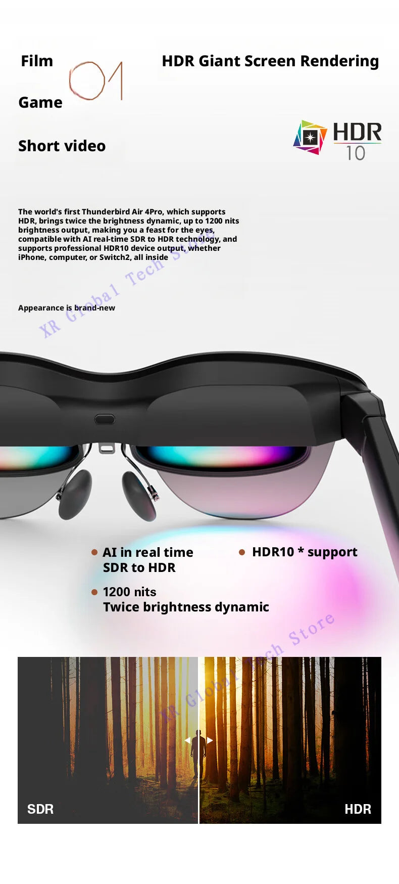 RayNeo Air 4 Pro AR Glasses: 1200 Nits Micro-OLED Spatial Display Tidesmit