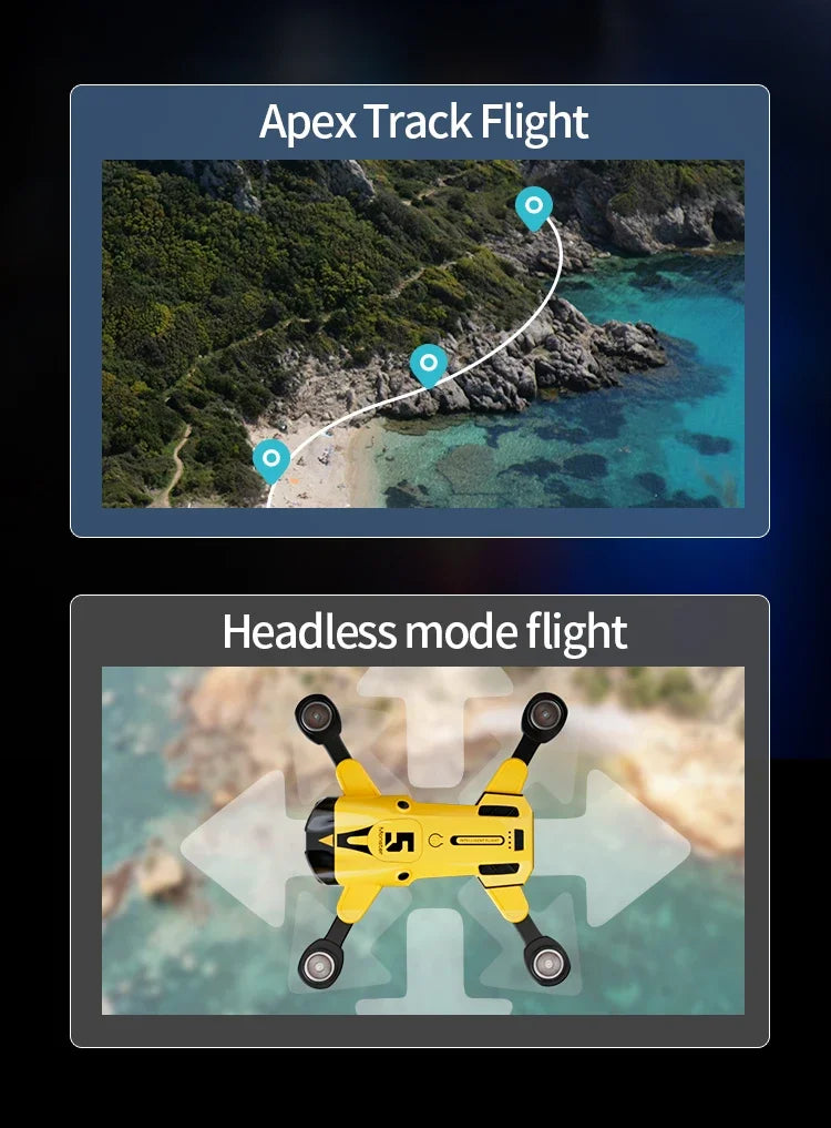 8K Camera Drone with Obstacle Avoidance & Brushless Motor - M5 Series Tidesmit