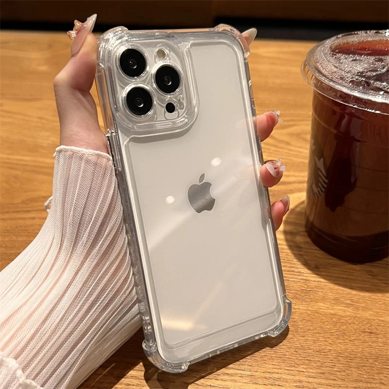 iPhone 16 Pro Max Shockproof Case | Clear Slim Fit Hard Cover Tidesmit