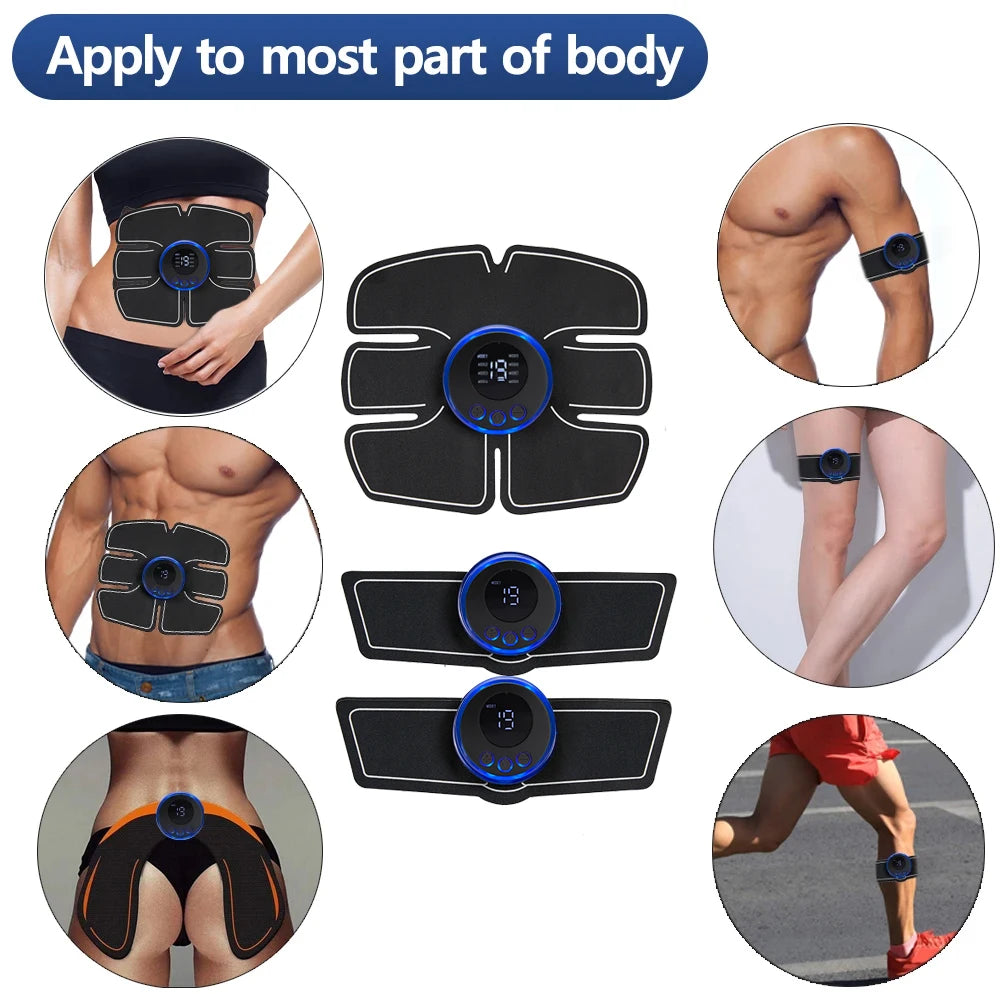 EMS Muscle Stimulator Abdominal Trainer - Rechargeable Body Recovery Fascia Gun Tidesmit