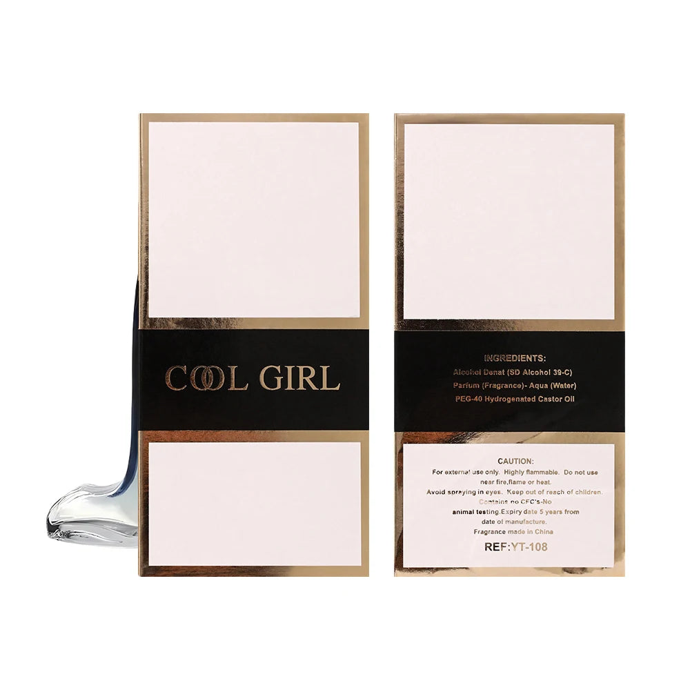 Cool Girl 90ml perfume for women: high-heeled shoe shaped bottle, long-lasting floral fragrance EDP luxury spray.