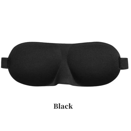 3D Contoured Sleep Eye Mask, black concave light-blocking blindfold for deep sleep in our weighted sleep masks collection.