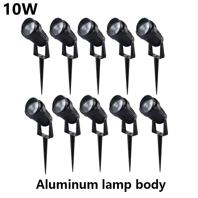 LED Waterproof Outdoor Garden Lawn Lights Spike Bulb 5W/10W/15W Tuinverlichting 220V 110V 12V - Adjustable Solar Powered Garden