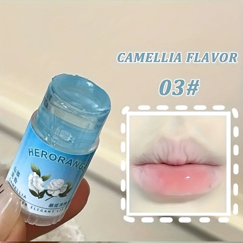 Flower Lip Balm - Moisturizing Tinted Lip Care & Hydrating Treatment Lip Care 03 1.8g Tidesmit