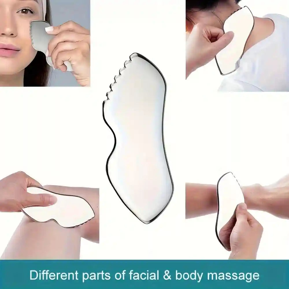 Stainless Steel Gua Sha Tool for Face Massage and Eye Care - Tidesmit Eye Massage Instrument Tidesmit